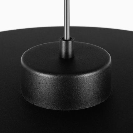 Lampa wisząca na przewodzie PIATTO 1xGX53/15W/230V Ø 55 cm czarna