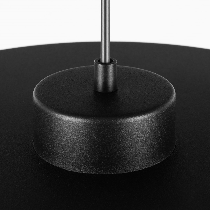 Lampa wisząca na przewodzie PIATTO 1xGX53/15W/230V Ø 55 cm czarna