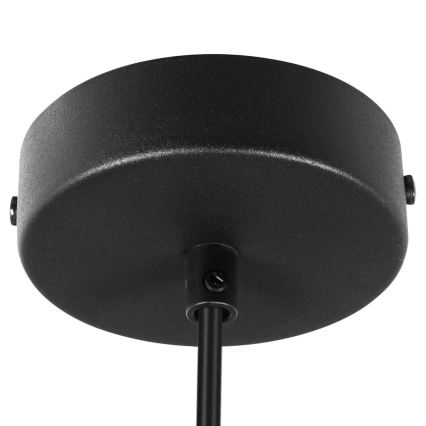 Lampa wisząca na przewodzie PIATTO 1xGX53/15W/230V Ø 55 cm czarna