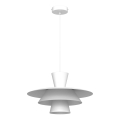 Lampa wisząca na przewodzie PLATO 1xE27/15W/230V biała