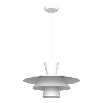 Lampa wisząca na przewodzie PLATO 1xE27/15W/230V biała