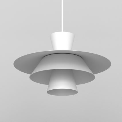 Lampa wisząca na przewodzie PLATO 1xE27/15W/230V biała