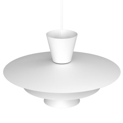 Lampa wisząca na przewodzie PLATO 1xE27/15W/230V biała