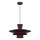 Lampa wisząca na przewodzie PLATO 1xE27/15W/230V bordowa