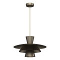 Lampa wisząca na przewodzie PLATO 1xE27/15W/230V brązowa