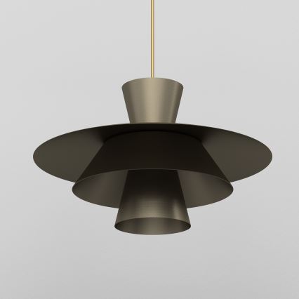 Lampa wisząca na przewodzie PLATO 1xE27/15W/230V brązowa