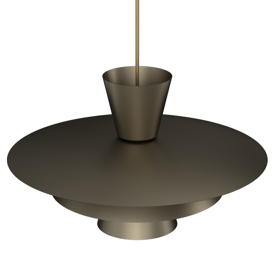 Lampa wisząca na przewodzie PLATO 1xE27/15W/230V brązowa