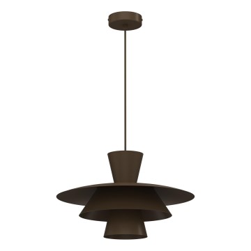 Lampa wisząca na przewodzie PLATO 1xE27/15W/230V brązowa