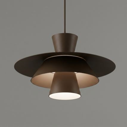 Lampa wisząca na przewodzie PLATO 1xE27/15W/230V brązowa