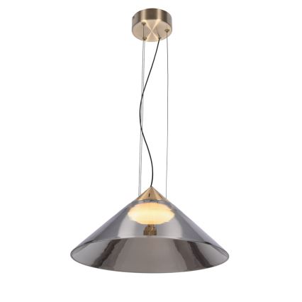 Lampa wisząca na przewodzie PRESTO 1xGX53/10W/230V śr. 42 cm złota/dymnoszara