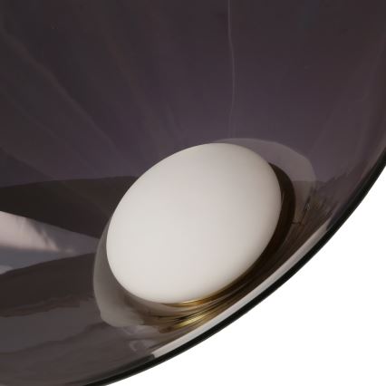 Lampa wisząca na przewodzie PRESTO 1xGX53/10W/230V śr. 42 cm złota/dymnoszara