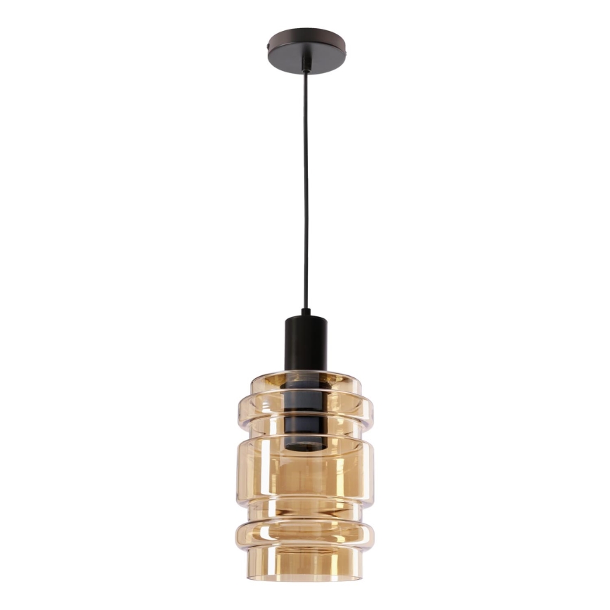 Lampa wisząca na przewodzie RADON 1xE27/40W/230V dymowo-beżowa
