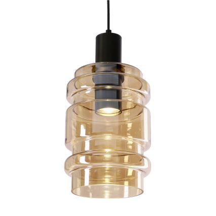 Lampa wisząca na przewodzie RADON 1xE27/40W/230V dymowo-beżowa