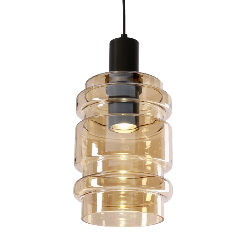 Lampa wisząca na przewodzie RADON 1xE27/40W/230V dymowo-beżowa