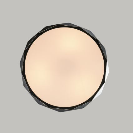 Lampa wisząca na przewodzie REUS 3xE27/40W/230V śr. 47 cm czarna