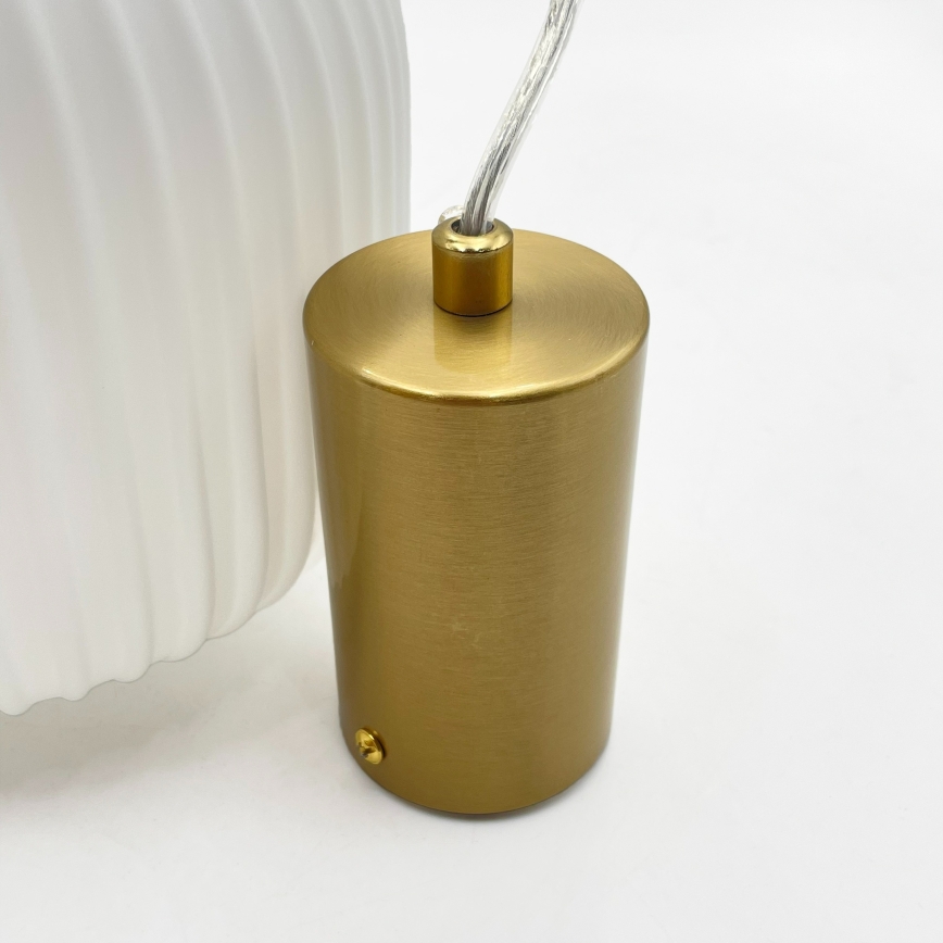 Lampa wisząca na przewodzie ROYAL 1xE27/15W/230V złota/biała