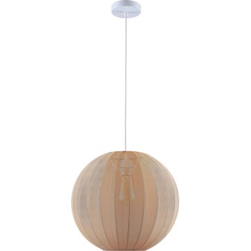 Lampa wisząca na przewodzie SENSAI 1xE27/20W/230V pr. 40 cm beżowa