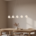Lampa wisząca na przewodzie SINUS 5xG9/8W/230V biała