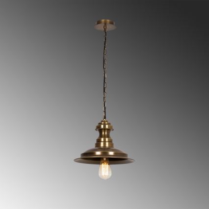 Lampa wisząca na przewodzie SIVANI 1xE27/40W/230V brązowa