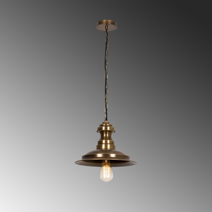 Lampa wisząca na przewodzie SIVANI 1xE27/40W/230V brązowa