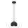 Lampa wisząca na przewodzie SOOL 1xE27/15W/230V śr. 15 cm czarna