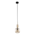 Lampa wisząca na przewodzie SOPHIA 1xE14/10W/230V czarny/przydymiony beż