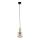 Lampa wisząca na przewodzie SOPHIA 1xE14/10W/230V czarny/przydymiony beż