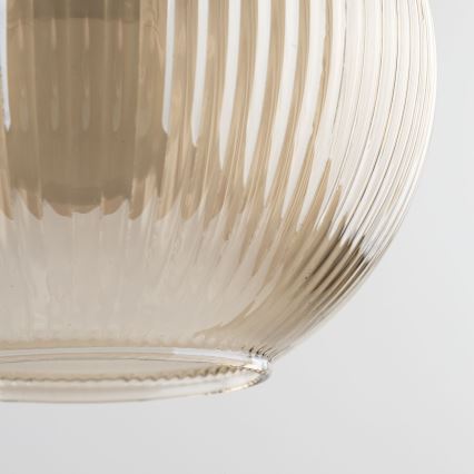 Lampa wisząca na przewodzie SOPHIA 1xE14/10W/230V czarny/przydymiony beż