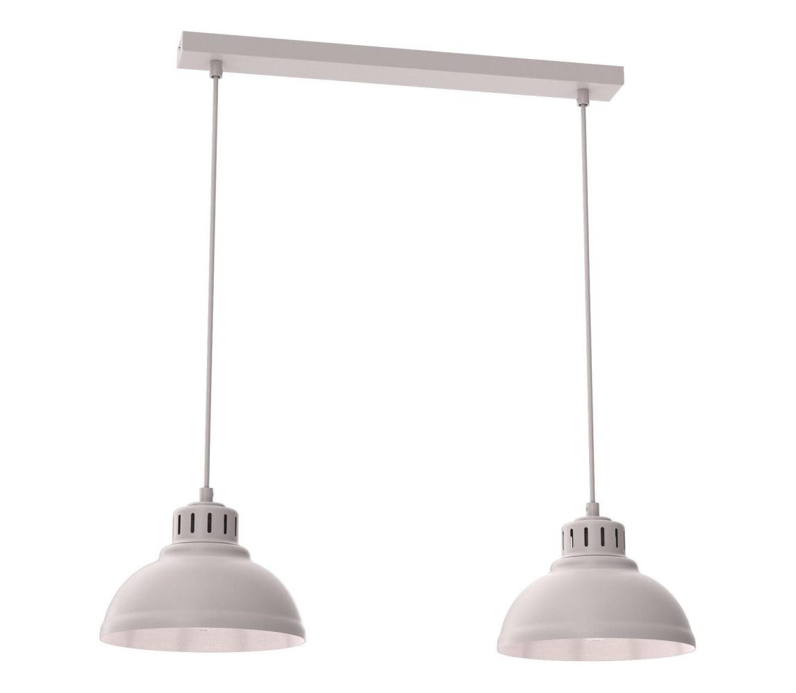 Lampa wisząca na przewodzie SVEN 2xE27/15W/230V kremowa