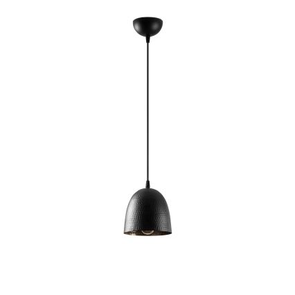 Lampa wisząca na przewodzie TATTOO 1xE27/40W/230V śr. 16 cm czarna