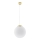 Lampa wisząca na przewodzie TOYA 1xE27/60W/230V śr. 30 cm biały/złoty