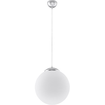 Lampa wisząca na przewodzie UGO 1xE27/15W/230V śr. 40 cm biała