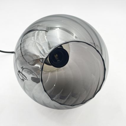 Lampa wisząca na przewodzie VELLO 1xE27/15W/230V czarny/przydymiony róż/beżowy/czarny
