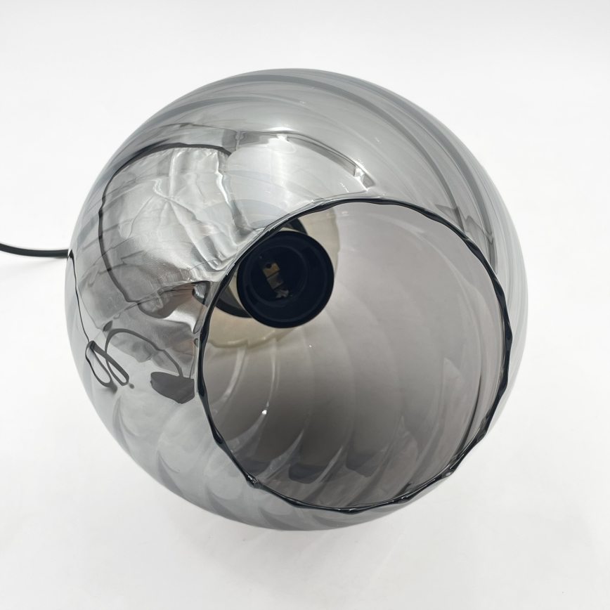 Lampa wisząca na przewodzie VELLO 1xE27/15W/230V czarny/przydymiony róż/beżowy/czarny