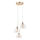 Lampa wisząca na przewodzie VIVE 3xE27/15W/230V złota