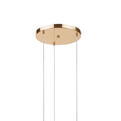 Lampa wisząca na przewodzie VIVE 3xE27/15W/230V złota