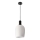 Lampa wisząca na przewodzie WOLKEN 1xE27/40W/230V biała/czarna