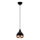 Lampa wisząca na przewodzie YILDO 1xE27/40W/230V czarny/miedziany