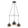 Lampa wisząca na przewodzie YILDO 3xE27/40W/230V czarna/miedziana