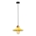 Lampa wisząca na sznurze MANAVGAT 1xE27/40W/230V żółty/brązowy
