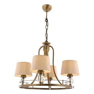 Lampa wisząca NARA 4xE27/40W/230V mosiężna
