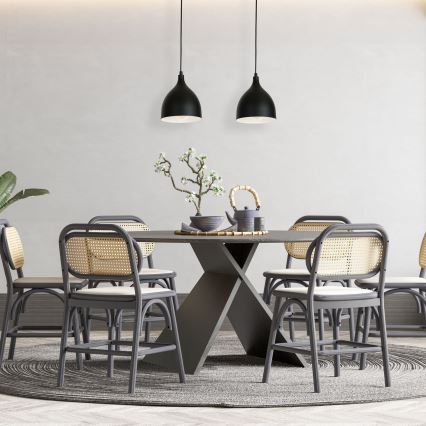 Lampa wisząca na linkach NOAK 2xE27/15W/230V czarna