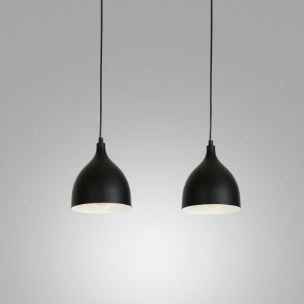 Lampa wisząca na linkach NOAK 2xE27/15W/230V czarna