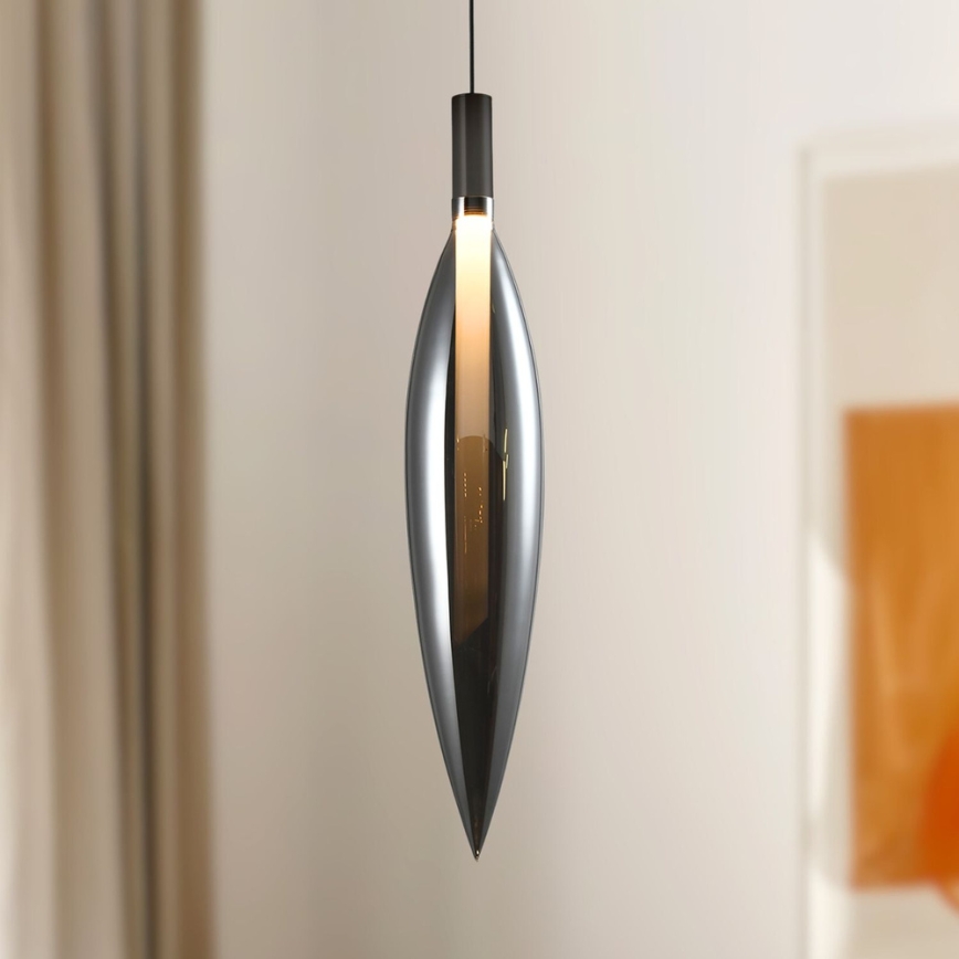 Lampa wisząca NORDIC na linkę 1xG9/5W/230V, czarny chrom