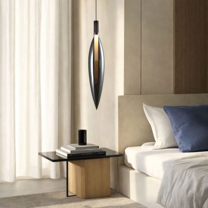 Lampa wisząca NORDIC na linkę 1xG9/5W/230V, czarny chrom