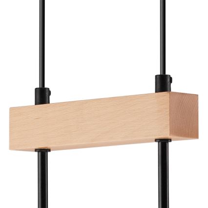 Lampa wisząca na linkach ORAZIO 2xE27/60W/230V buk