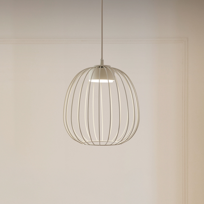 Lampa wisząca OVELLA na lince 1xGX53/10W/230V, średnica 25 cm, kremowa
