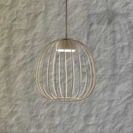Lampa wisząca OVELLA na lince 1xGX53/10W/230V, średnica 25 cm, kremowa