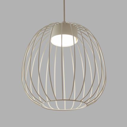 Lampa wisząca OVELLA na lince 1xGX53/10W/230V, średnica 25 cm, kremowa