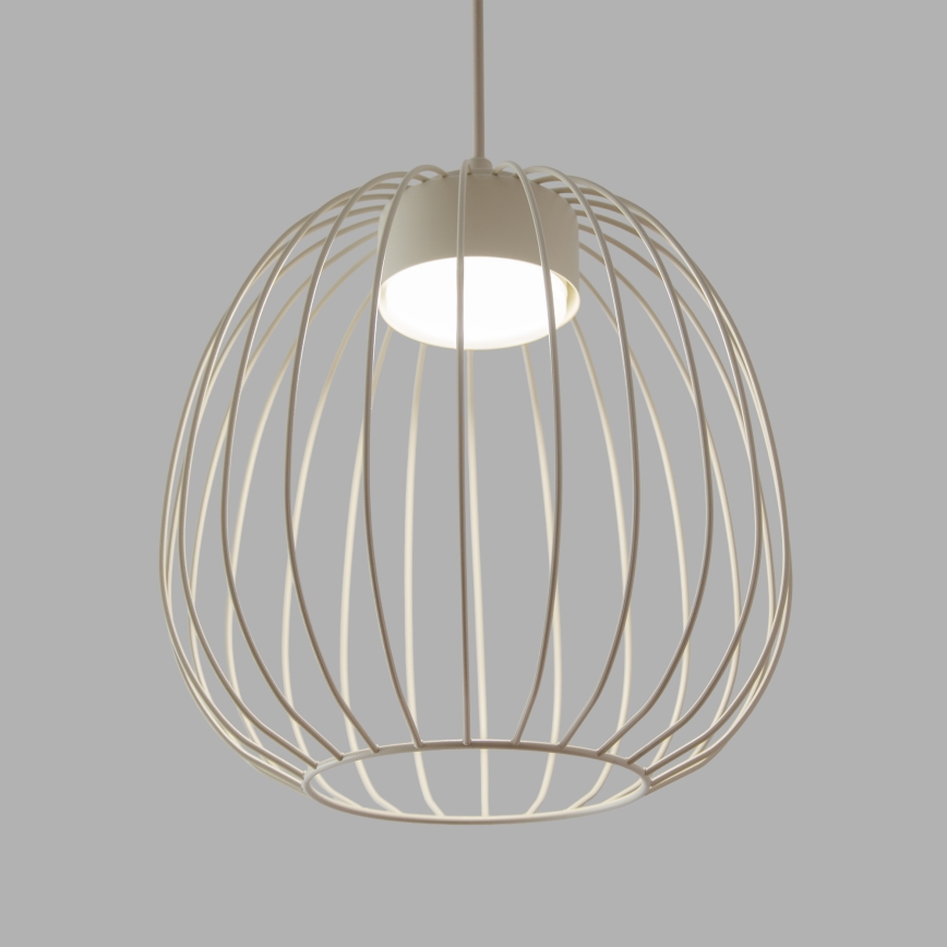 Lampa wisząca OVELLA na lince 1xGX53/10W/230V, średnica 25 cm, kremowa